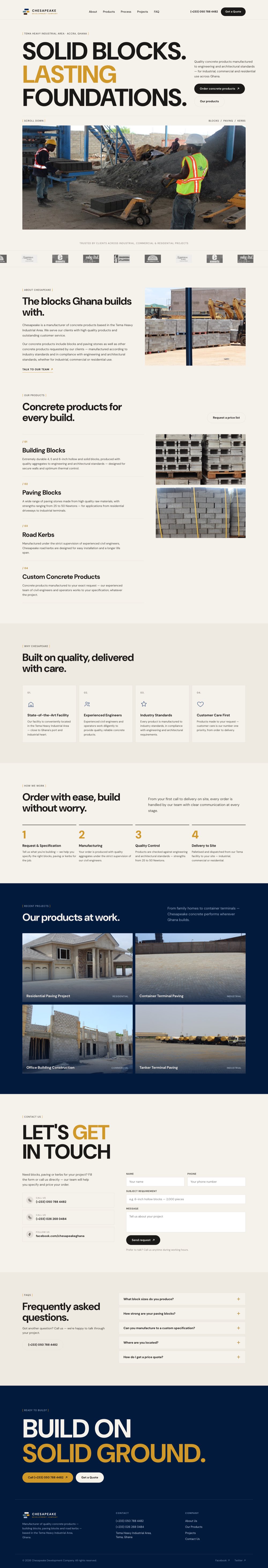 CDC Ghana — full site preview